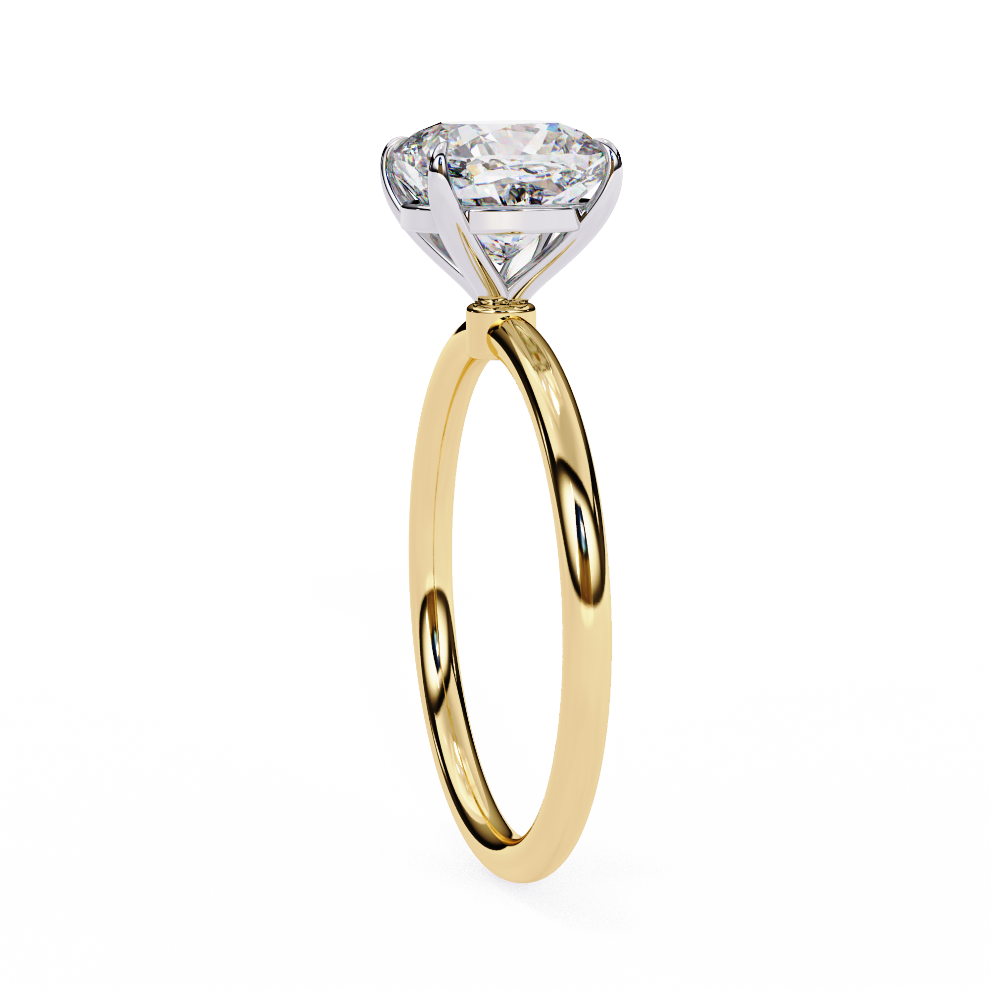 Solitairekart 2.65ct Cushion Cut Natural Diamond Ring - H Color, VS1 Clarity